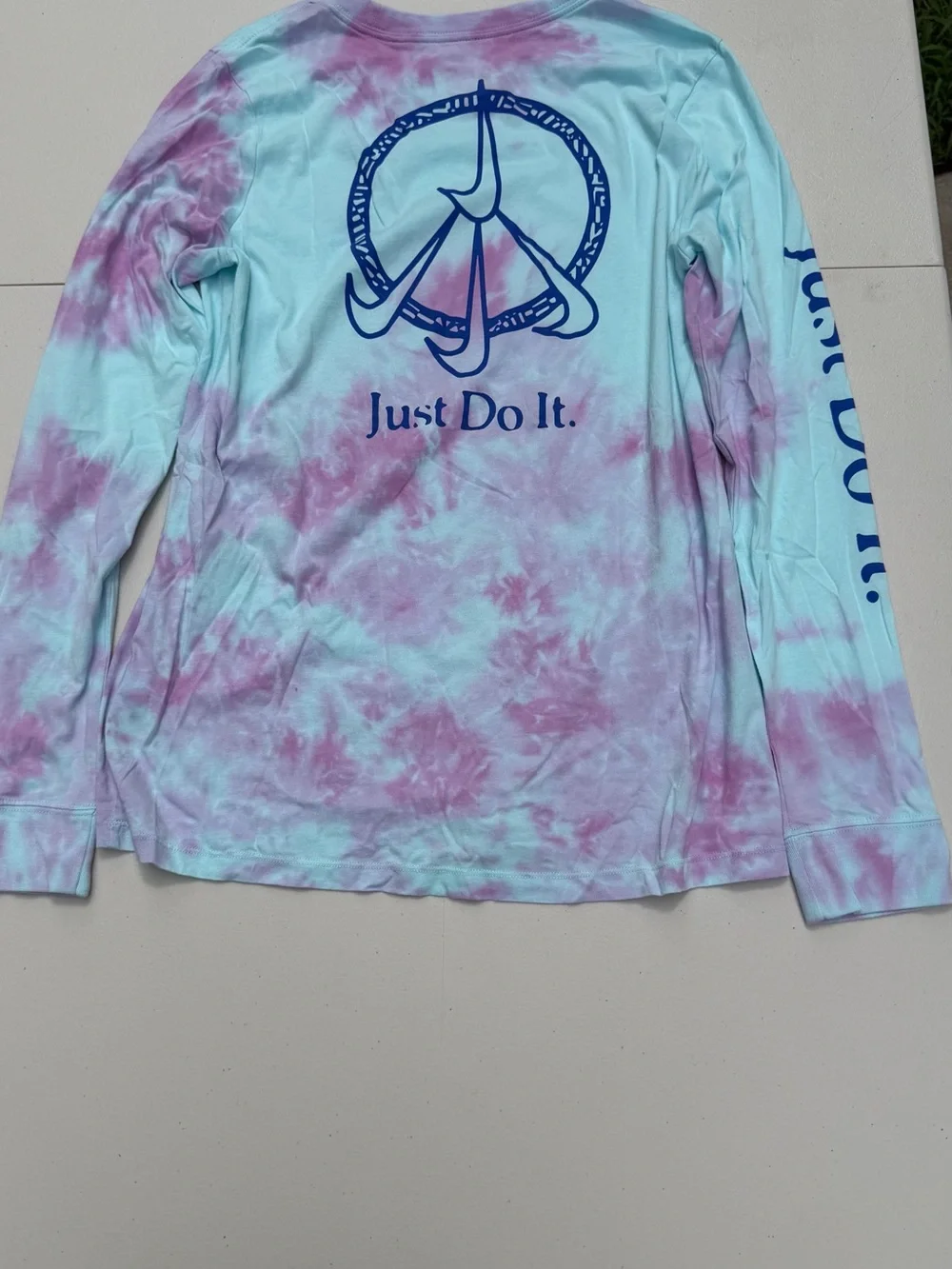 Nike Soft Tie-Dye Long Sleeve Tee - Mint & Lilac